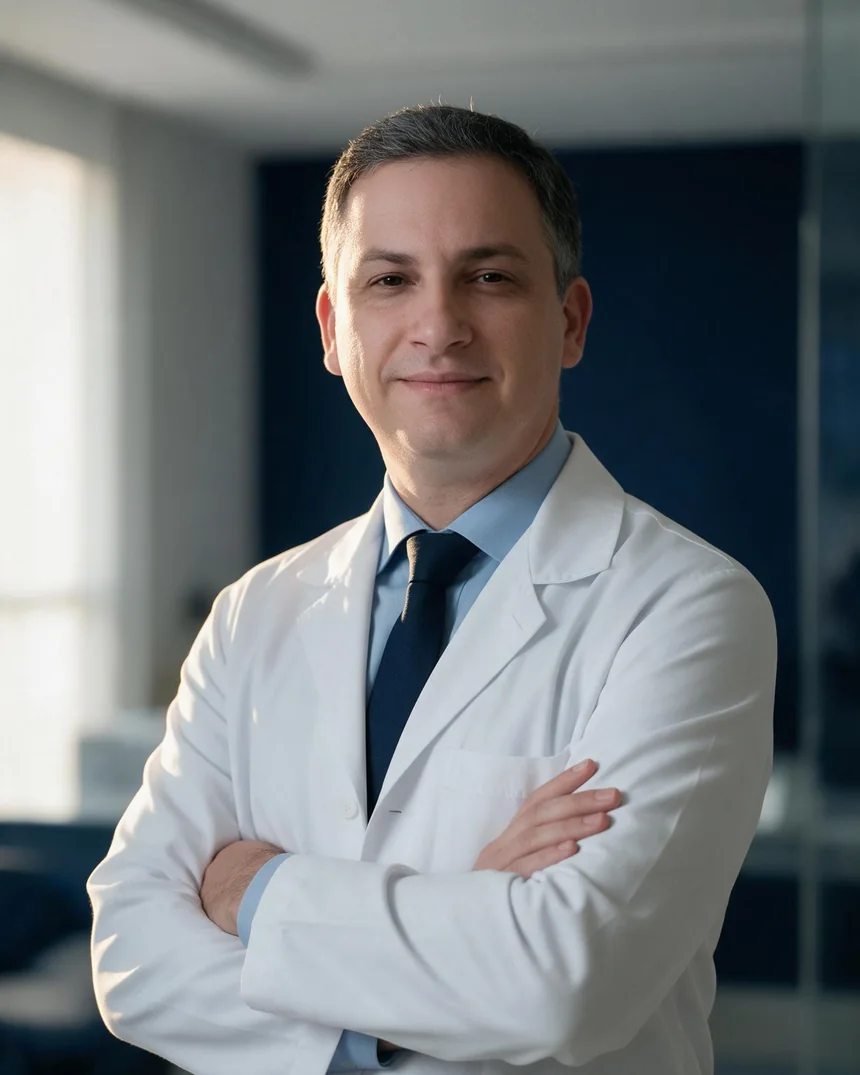 Dr. Leonardo Pacheco em atendimento